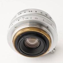画像をギャラリービューアに読み込む, キヤノン Canon 28mm F2.8 ライカ L39 マウント