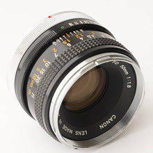 画像をギャラリービューアに読み込む, キヤノン Canon FD 50mm F1.8