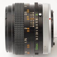 画像をギャラリービューアに読み込む, キヤノン Canon FD 50mm F1.4 S.S.C FDマウント