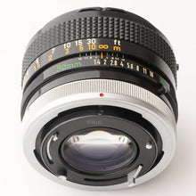 画像をギャラリービューアに読み込む, キヤノン Canon FD 50mm F1.4 S.S.C FDマウント