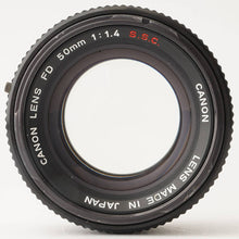 画像をギャラリービューアに読み込む, キヤノン Canon FD 50mm F1.4 S.S.C FDマウント