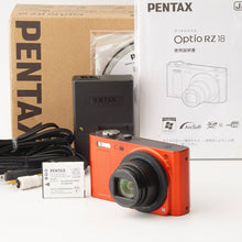画像をギャラリービューアに読み込む, ペンタックス Pentax Optio RZ18 メタリックオレンジ 18x 光学ズーム