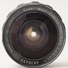 画像をギャラリービューアに読み込む, ペンタックス Asahi Pentax Super-Multi-Coated タクマー TAKUMAR 20mm F4.5 M42マウント