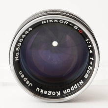 画像をギャラリービューアに読み込む, ニコン 日本光学 Nippon Kogaku Nikkor-S C 5cm 50mm F1.4 ブラック Sマウント