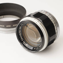 画像をギャラリービューアに読み込む, キヤノン Canon 50mm F1.4 ライカ L39 マウント