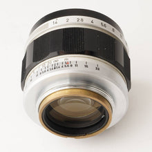 画像をギャラリービューアに読み込む, キヤノン Canon 50mm F1.4 ライカ L39 マウント