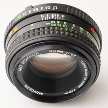 画像をギャラリービューアに読み込む, ミノルタ Minolta MD Rokkor 50mm F1.7