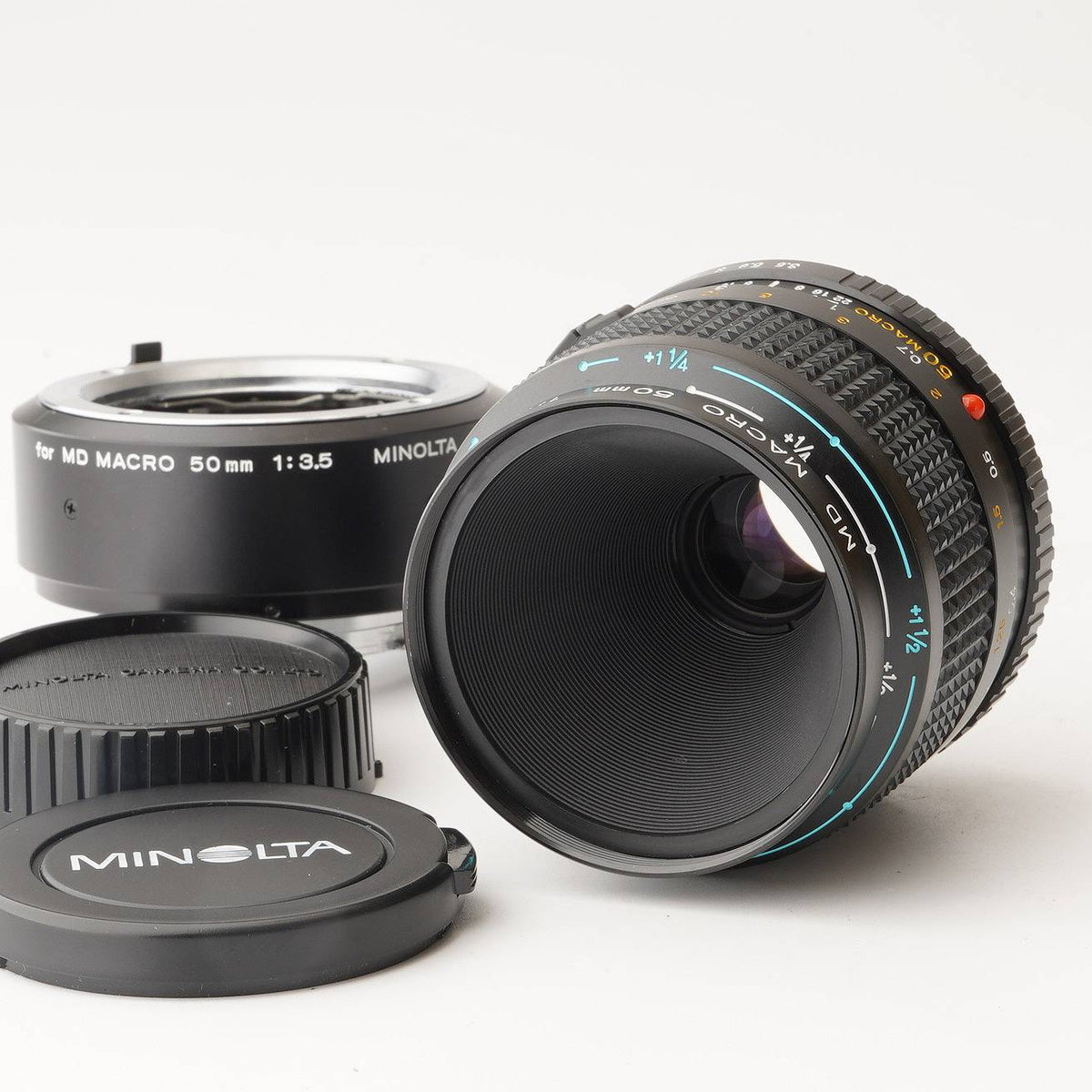 MINOLTA ミノルタ MD MACRO 50mm F3.5 接写リング付き ミノルタ Minolta MD MACRO ROKKOR 50mm F3.5 / エクステンション