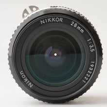 画像をギャラリービューアに読み込む, ニコン Nikon Ai NIKKOR 28mm F3.5 Fマウント