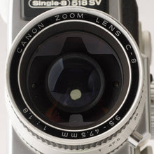 画像をギャラリービューアに読み込む, キヤノン Canon Auto Zoom 518 SV Super8 8ミリフィルムカメラ