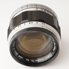 画像をギャラリービューアに読み込む, キヤノン Canon 50mm F1.4 ライカ L39 マウント