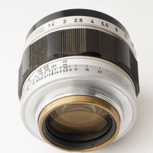 画像をギャラリービューアに読み込む, キヤノン Canon 50mm F1.4 ライカ L39 マウント