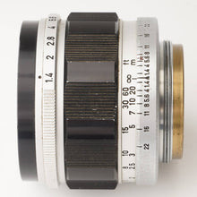 画像をギャラリービューアに読み込む, キヤノン Canon 50mm F1.4 ライカ L39 マウント