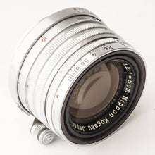 画像をギャラリービューアに読み込む, ニコン Nikon Nippon Kogaku NIKKOR H C 5cm 50mm F2 ライカ L39マウント