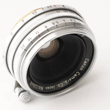 画像をギャラリービューアに読み込む, キヤノン Canon 28mm F2.8 ライカ L39 マウント