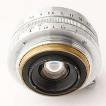 画像をギャラリービューアに読み込む, キヤノン Canon 28mm F2.8 ライカ L39 マウント