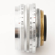 画像をギャラリービューアに読み込む, キヤノン Canon 28mm F2.8 ライカ L39 マウント