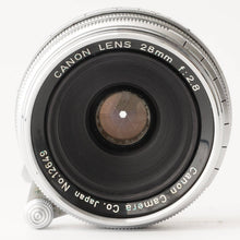 画像をギャラリービューアに読み込む, キヤノン Canon 28mm F2.8 ライカ L39 マウント