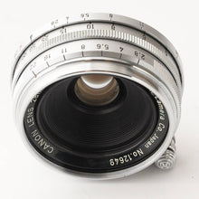 画像をギャラリービューアに読み込む, キヤノン Canon 28mm F2.8 ライカ L39 マウント