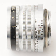 画像をギャラリービューアに読み込む, ニコン Nikon Nippon Kogaku NIKKOR H C 5cm 50mm F2 黒帯 ライカ L39 マウント