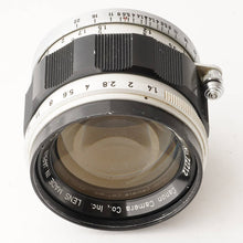 画像をギャラリービューアに読み込む, キヤノン Canon 50mm F1.4 ライカ L39 マウント