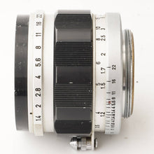 画像をギャラリービューアに読み込む, キヤノン Canon 50mm F1.4 ライカ L39 マウント