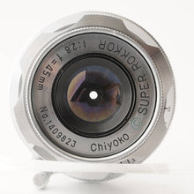 画像をギャラリービューアに読み込む, ミノルタ 千代田光学 Chiyoko SUPER ROKKOR 45mm F2.8