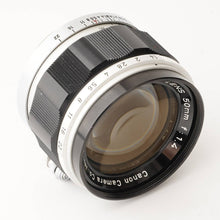 画像をギャラリービューアに読み込む, キヤノン Canon 50mm F1.4 ライカ L39 マウント