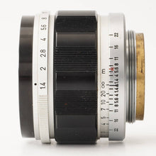 画像をギャラリービューアに読み込む, キヤノン Canon 50mm F1.4 ライカ L39 マウント