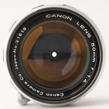 画像をギャラリービューアに読み込む, キヤノン Canon 50mm F1.4 ライカ L39 マウント