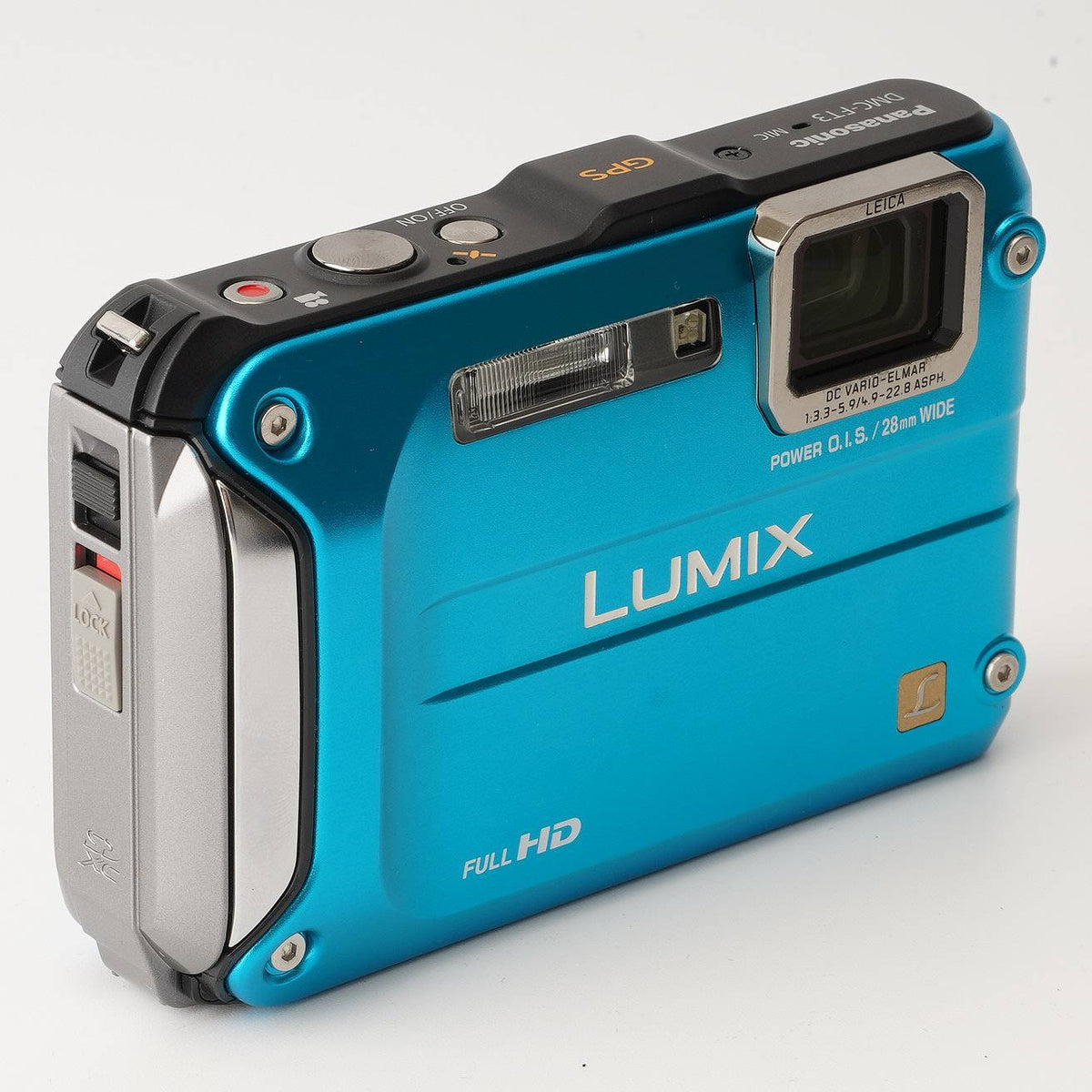 【動作品】パナソニック LUMIX DMC-FT3 ブルー 防水デジカメ パナソニック Panasonic LUMIX DMC-FT3 スプラッシュブルー コンパクト