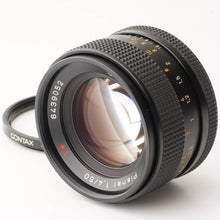 画像をギャラリービューアに読み込む, コンタックス Contax カールツァイス Carl Zeiss Planar 50mm F1.4 T* AEJ C/Y マウント