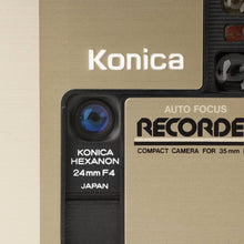 画像をギャラリービューアに読み込む, コニカ Konica Auto Focus Recorder レコーダー ゴールド Hexanon 24mm F4