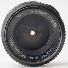 画像をギャラリービューアに読み込む, ペンタックス Pentax Asahi Super Multi Coated タクマー Takumar 55mm F1.8 M42 マウント
