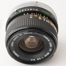 画像をギャラリービューアに読み込む, キヤノン Canon FD 28mm F2.8 S.C.
