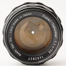 画像をギャラリービューアに読み込む, ペンタックス Pentax Asahi スーパータクマー Super Takumar 50mm F1.4 前期型 8枚玉 M42 マウント