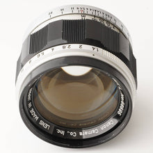 画像をギャラリービューアに読み込む, キヤノン Canon 50mm F1.4 ライカ L39 マウント