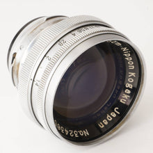 画像をギャラリービューアに読み込む, ニコン 日本光学 Nippon Kogaku Nikkor-S C 5cm 50mm F1.4 Sマウント