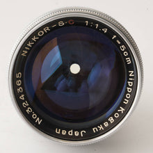 画像をギャラリービューアに読み込む, ニコン 日本光学 Nippon Kogaku Nikkor-S C 5cm 50mm F1.4 Sマウント