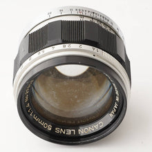 画像をギャラリービューアに読み込む, キヤノン Canon 50mm F1.4 ライカ L39 マウント