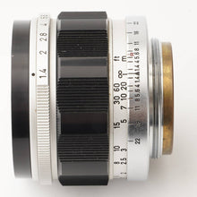 画像をギャラリービューアに読み込む, キヤノン Canon 50mm F1.4 ライカ L39 マウント