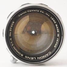 画像をギャラリービューアに読み込む, キヤノン Canon 50mm F1.4 ライカ L39 マウント