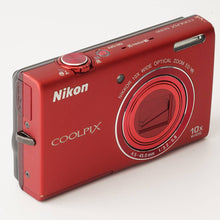 Load image into Gallery viewer, Nikon COOLPIX S6200 Brilliant Red 10x WIDE ZOOM