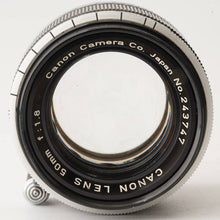 Load image into Gallery viewer, Canon 50mm f/1.8 L39 LTM