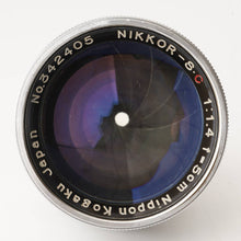 画像をギャラリービューアに読み込む, ニコン Nippon Kogaku Nikkor-S C 50mm F1.4 S マウント