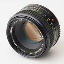 Load image into Gallery viewer, Minolta SRT 101 / MC ROKKOR-PF 50mm f/1.7