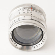 Load image into Gallery viewer, Carl Zeiss Sonnar 5.8cm 58mm f/1.5 L39