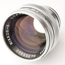 画像をギャラリービューアに読み込む, ニコン Nikon NIKKOR-S.C 5cm 50mm F1.4 Sマウント