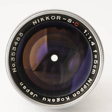 画像をギャラリービューアに読み込む, ニコン Nikon NIKKOR-S.C 5cm 50mm F1.4 Sマウント