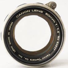 画像をギャラリービューアに読み込む, キヤノン Canon 50mm F1.4 ライカ L39 マウント